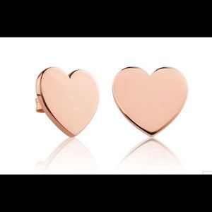 Tous Rose Gold Plated Heart Earrings!!!